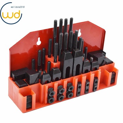 58 Pc Pro-Series 1//2/" T-Slot Clamping Kit Mill Machinist Set 3//8-16