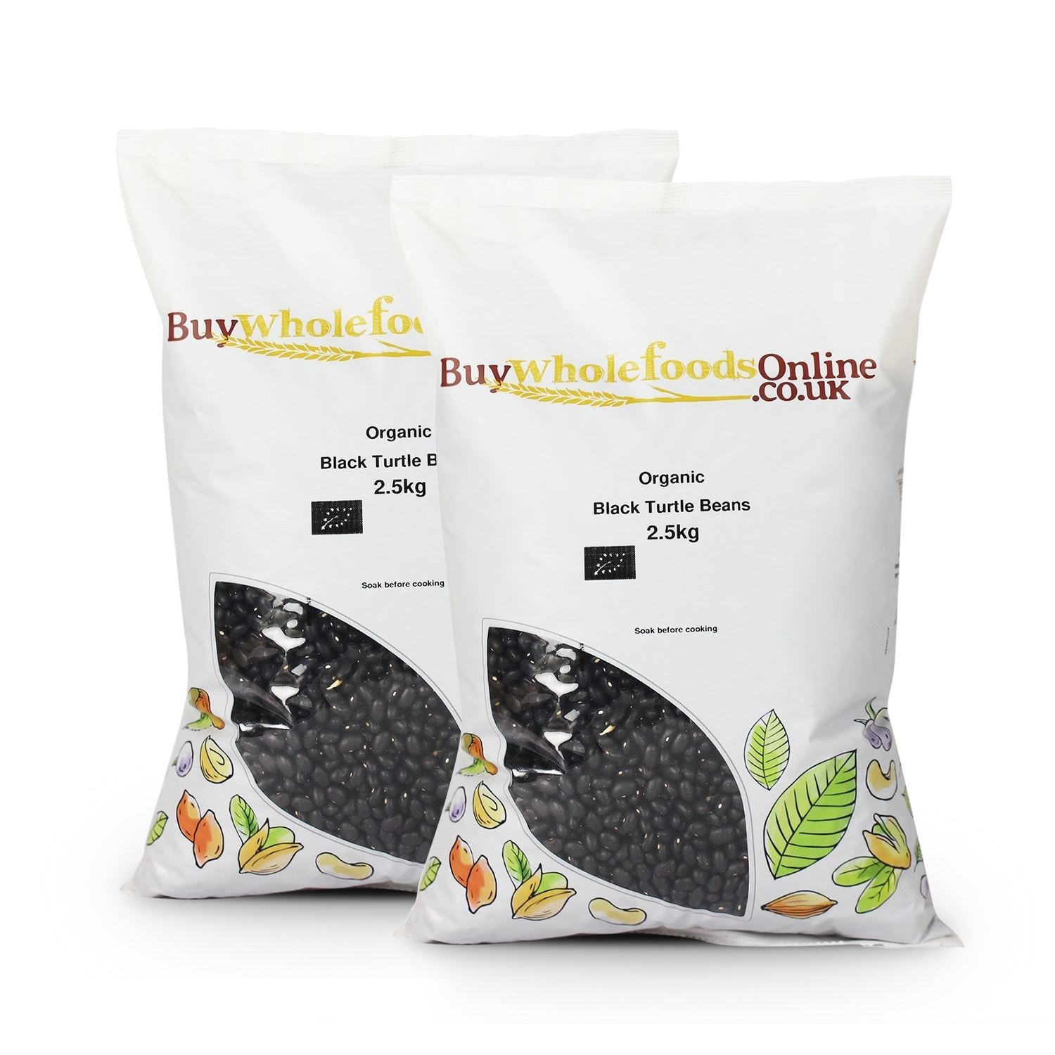 Organic Black Turtle Beans 5kg | BWFO | Free UK Mainland P&P