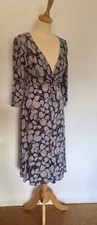 *Great Plains* Floral Knit Jersey Faux Wrap Dress M NWOT