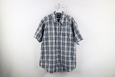Vintage 90s Wrangler Mens 2XL Western Snap Button Collared Short Sleeve Shirt