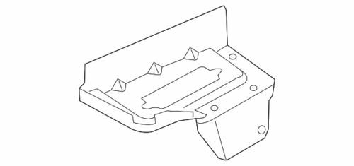 Extensión del piso trasero para Ford Explorer Police I 2011-2019 (N/P BB5Z-7411250-A)