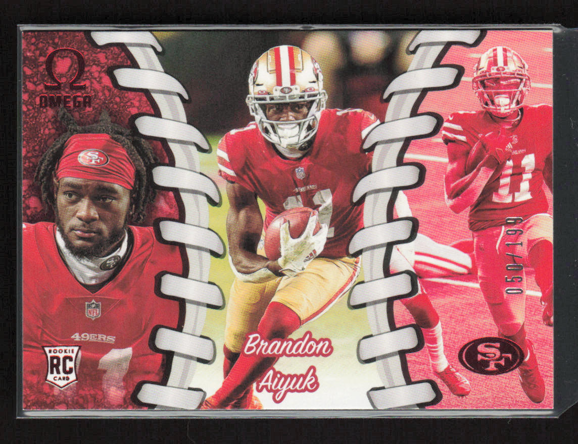 イヨクページ 2020 Panini Chronicles #O-18 Brandon Aiyuk Omega Red #/199 | eBay