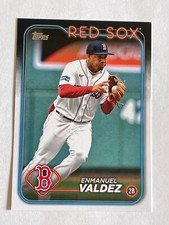 2024 TOPPS ENMANUEL VALDEZ #300 2B BOSTON RED SOX BASEBALL CARD