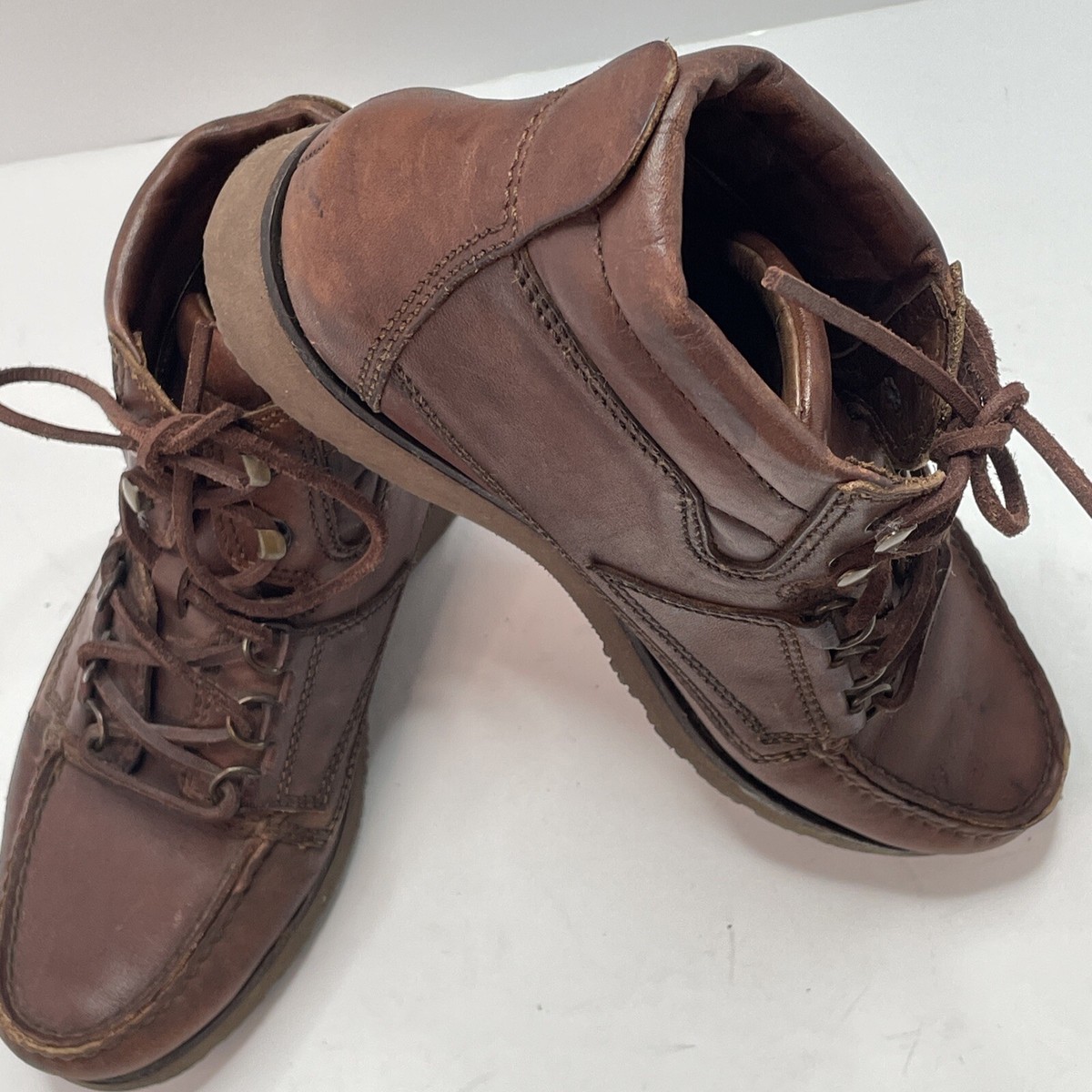 Florsheim Outdoorsman Brown Leather Chukka Hiking Boots Mens  display picture 1