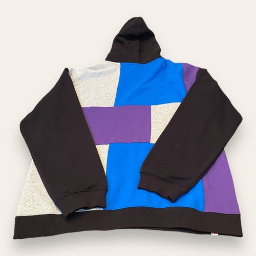 Lego Hoodie Mens Medium Black Purple Color Block Full Zip Jacket Sweatshirt - Picture 2 of 7