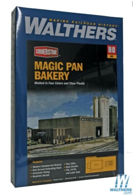 Walthers 933-2915 Magic Pan Commercial Bakery Kit HO Scale Train