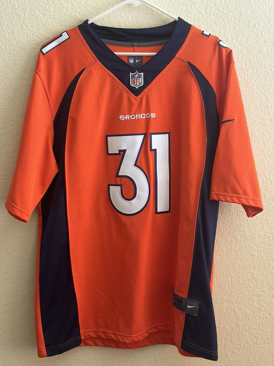 Denver Broncos Justin Simmons Stitch Jersey, ￼mens medium