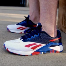 Reebok Nano X2 Men’s Size 7.5 CrossFit Training Shoe White Athletic Sneaker #915