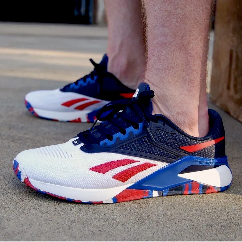 Reebok Nano X2 Men’s Size 7 CrossFit Training Shoes White Athletic Sneakers #915