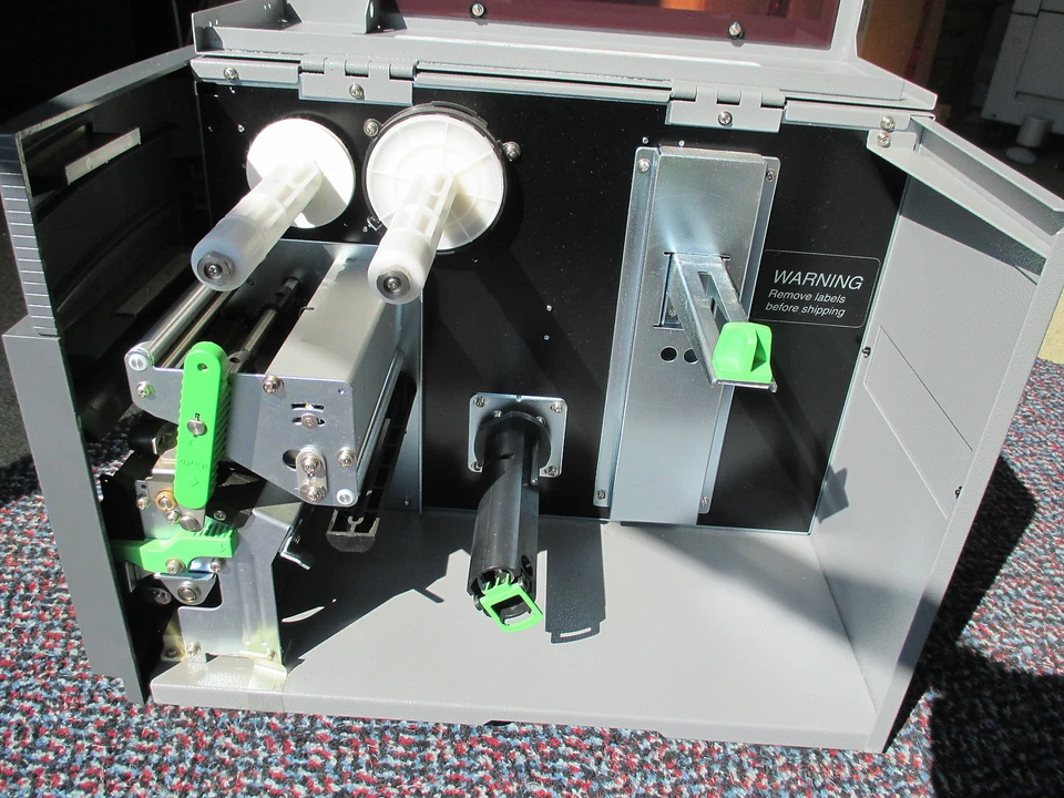 SATO CL408E Direct Thermo Transfer Barcode Label Drucker Parallel POS REWINDER - Bild 2 von 3