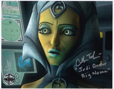 8x10 Official Pix Catherine Taber Rig Nema Star Wars Signed Auto Photo