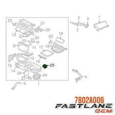 2007-2017 MITSUBISHI LANCER HVAC BLOWER MOTOR CONTROL MODULE NEW OEM 7802A006