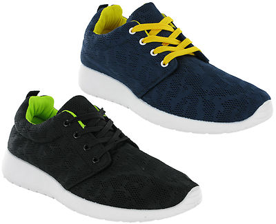 Mens Running Trainers Knit Jogging Sports Lace Up Fitness Gym Sneakers UK6-11