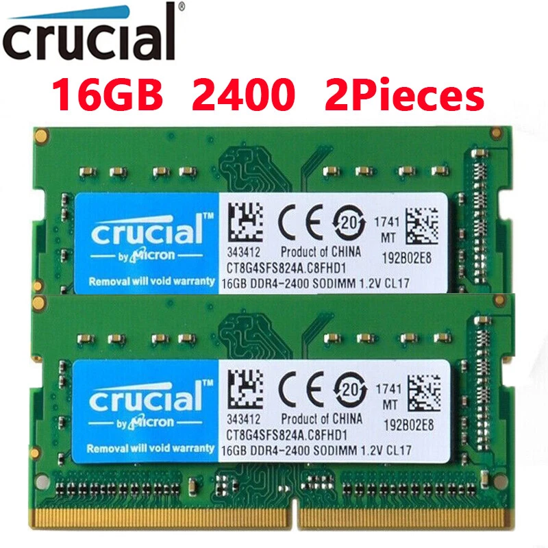PC4-19200 (DDR4-2400) Bus Speed SO-DIMM Computer Memory (RAM) 16