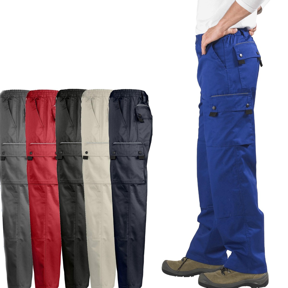 Pantaloni Da Lavoro Uomo Cargohose Taglia Grande XXS 5XL 38 56