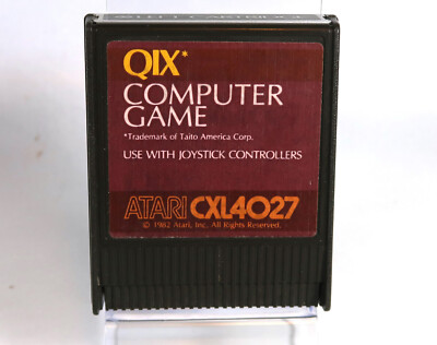 Atari 400/800/XL/XE: QIX Cartridge - Tested & WORKS
