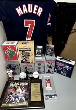 Joe Mauer SIGNED Lot Balls Jersey 2000 Hit Ticket Pennant Bobblehead Set HOF ‘24