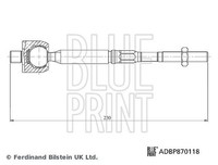 Blue Print Axialgelenk, Spurstange Links, Rechts, Vorderachse FüR Nissan