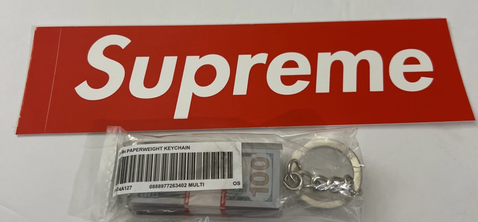 PORTE CLÉS SUPREME CASH PAPERWEIGHT OS MULTICOLORE FW23 SEMAINE 18 (100% AUTHENTIQUE NEUF
