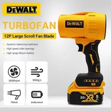 Cordless Air Blower Brushless Turbo Fan 20V Handheld Dust Cleaner With Battery