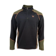 New True Timber TTC 1/4 Zip Pullover Black/Strata