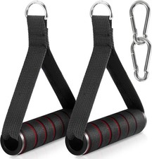 2 Pack Upgraded Exercise Handles, Gym Handle Equipment for Cable Machine Attachm