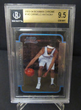 2003-04 Bowman Chrome #140 Carmelo Anthony BGS 9.5 GEM MINT Rookie RC Nuggets