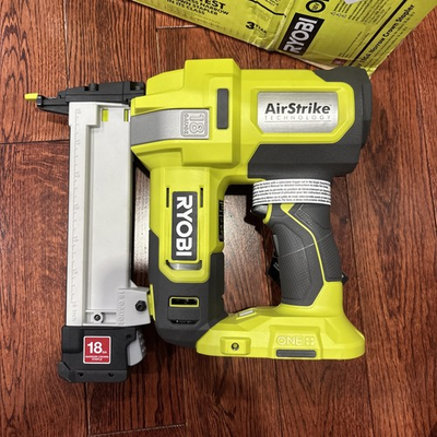 #ad RYOBI ONE 18V 18 Gauge AirStrike Narrow Crown Stapler Tool Only P361 NEW open $113.99
