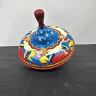 VINTAGE 1950 The OHIO ART Co. SPINNING TOP METAL CHILDREN’S TOY AIRPLANES