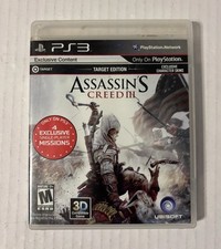 Assassin s Creed III Sony PlayStation 3 PS3 Target Edition Complete