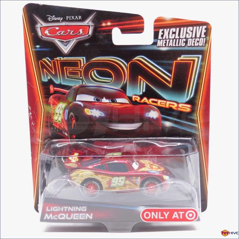 Disney Pixar Cars 2014 Neon Racers - Lightning Mcqueen - exclusive