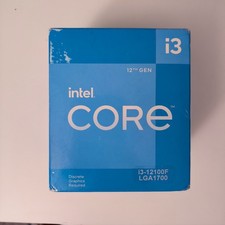 Intel Core i3-12100F Processor 4.3 GHz, 4 Cores, LGA 1700 Box - BX8071512100F