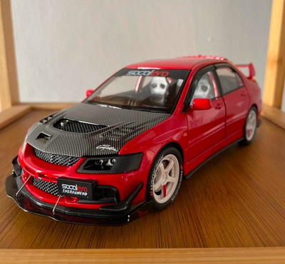 #ad #ad 1:24 Mitsubishi Lancer EVO9 Diecast Model Red JDM Tuner w Lights amp; Sound $37.99