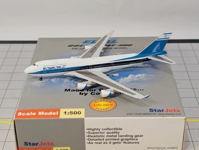 EL AL AIRLINES Boeing 747-400 Flugzeugmodell Maßstab 1:500 Star Jets 4X-ELA