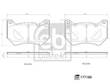 Bremsbeläge Vorderachse 177186 FEBI BILSTEIN für AUDI Q5 Q5 Sportback Q5 Van