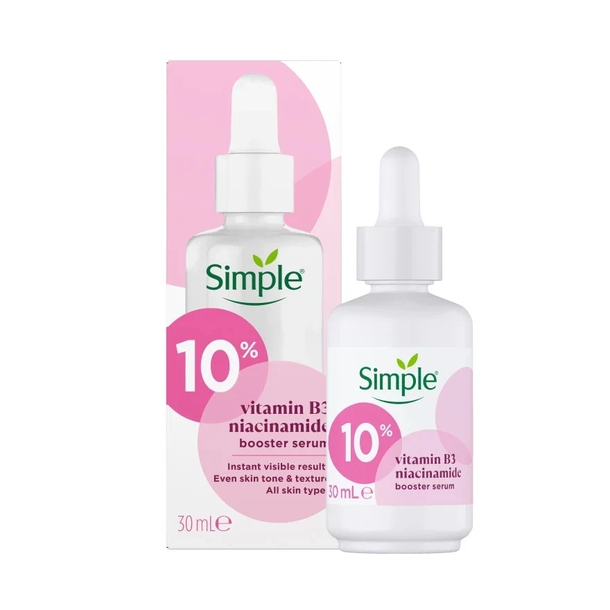 Simple Niacinamide Booster Serum 30ml vitamina B3 clareador cuidados com a pele - Imagem 4 de 4
