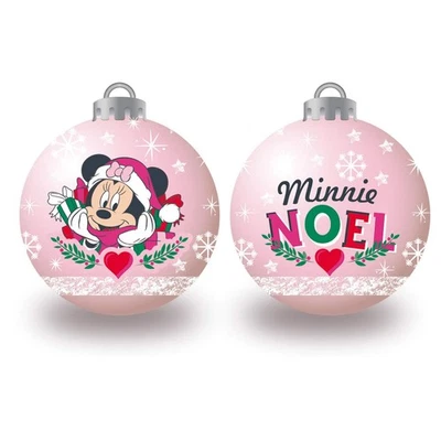 ARDITEX WD14010 Pack of 6 Disney-Minnie Christmas Tree Baubles Diameter 8 cm - Photo 1/2