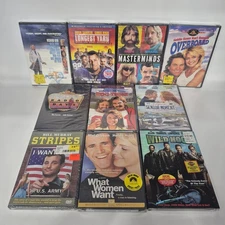 Lot of 10 Comedy DVDs New Sealed – Stripes, What Women Want, The Longest Yard