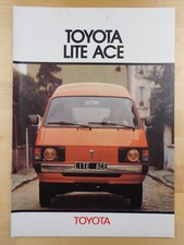 Toyota Lite Ace Brochure 1980 French Prospekt Catalog France LiteAce