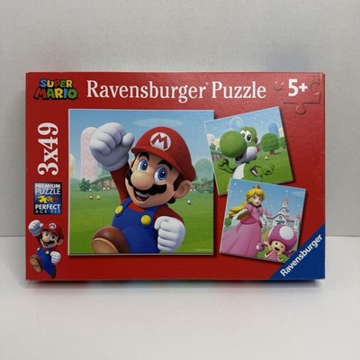 Super Mario Ravensburger Puzzle 3x49 Pieces Kids Age 5+ New Sealed
