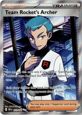 TEAM ROCKET'S ARCHER 223/182 DESTINED RIVALS POKEMON HOLO NM/M DRI