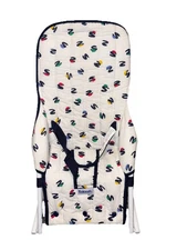 RARE Vintage Kolcraft White And Navy Patterned Baby Bouncer: GREAT CONDITION