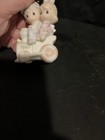 Precious Moments Porcelain Hanging Christmas Ornament Boy & Girl Train 1997 — photo 2