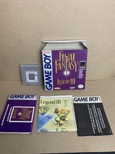 Final Fantasy Legend III 3 Nintendo Game Boy Complete in Box w/ Poster CIB 