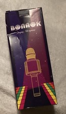BONAOK Karaoke Microphone Bluetooth Wireless USB SD Card Record Song Mic Speaker