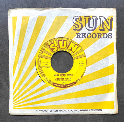 7'' Johnny Cash - Wide Open Road - US SUN 392
