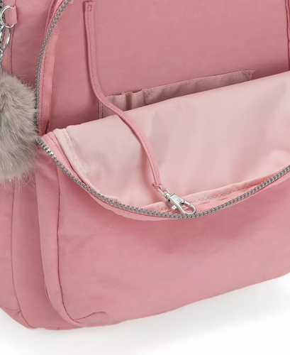 Sac à dos moyen KIPLING Séoul rose nuptiale rose rose NYLON 15" neuf avec étiquette 134 $ - Photo 4/6