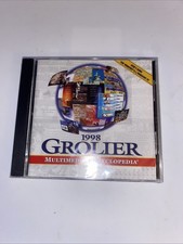 O2 1998 GROLIER Multimedia Encyclopedia PC CD-ROM New Sealed
