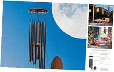 Wind Chimes for Outside Clearance,Aluminum Memorial Windchime Outdoor Black