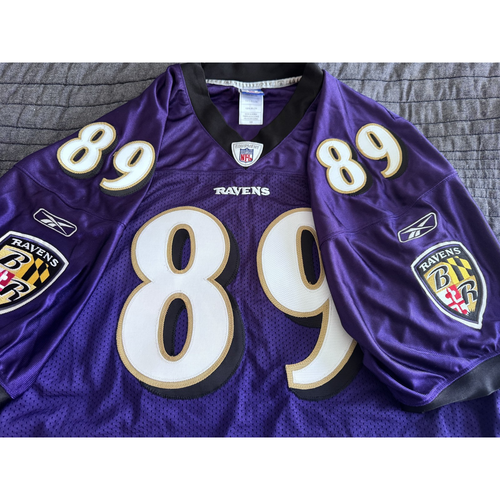 Autographed 100% Authentic Reebok NFL Jersey Travis Taylor Ravens JSA COA - Picture 5 of 17